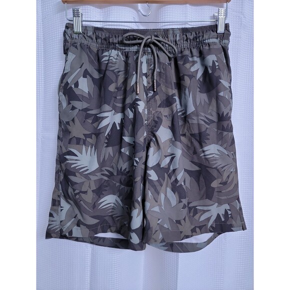 Goodfellow Camo Palms Lined Swim Trunks Men's size SMALL - Picture 1 of 3